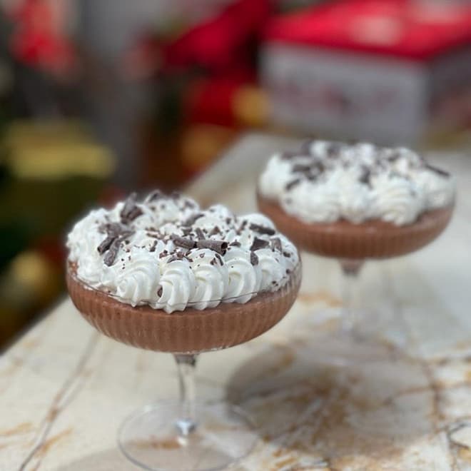 Mousse au chocolat et à la menthe de Cyril Lignac