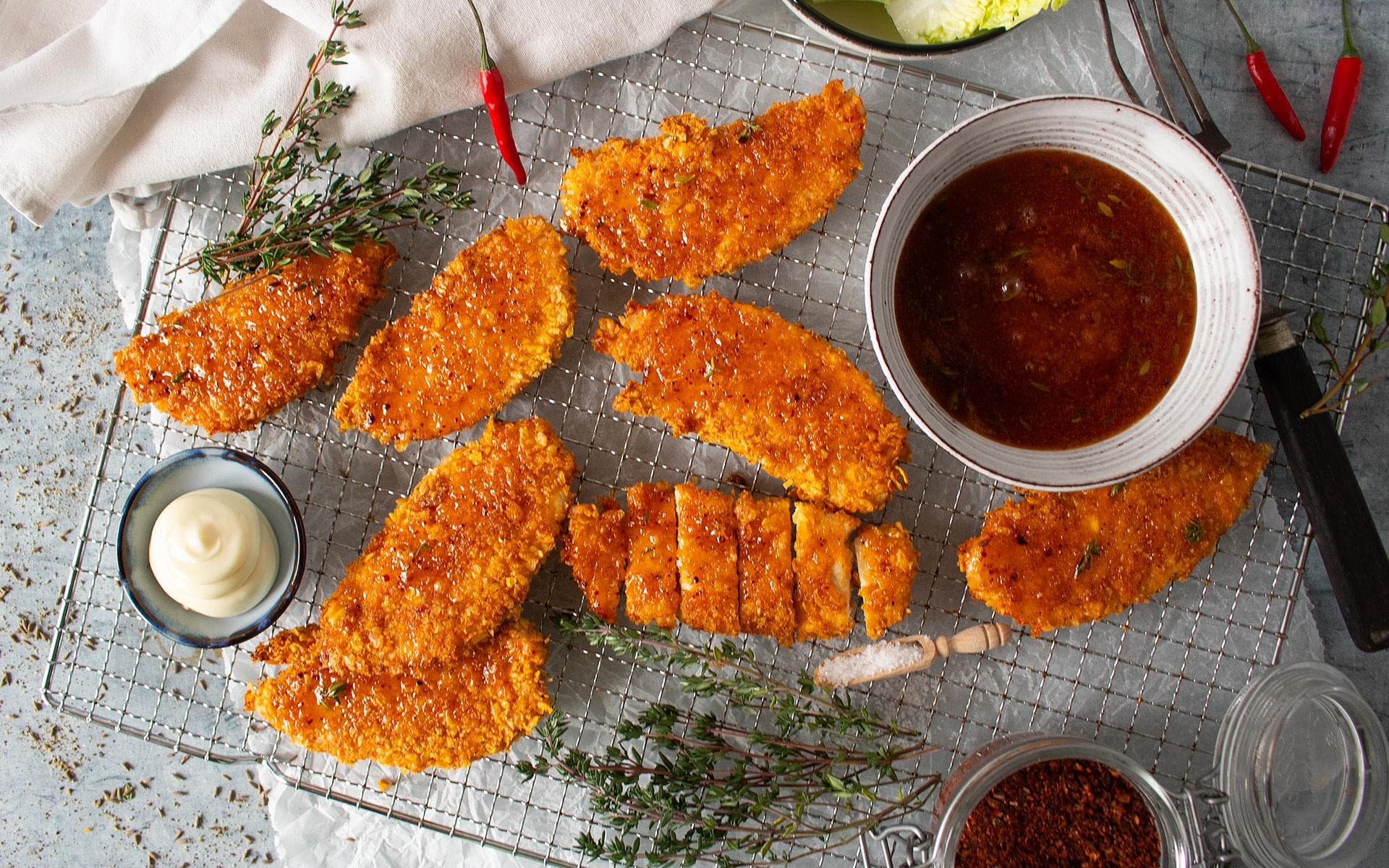 Poulet croustillant épicé