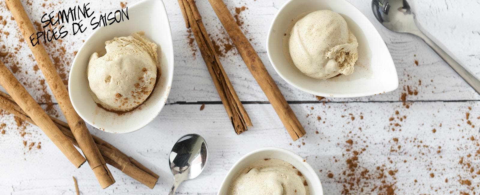 Glace à la cannelle