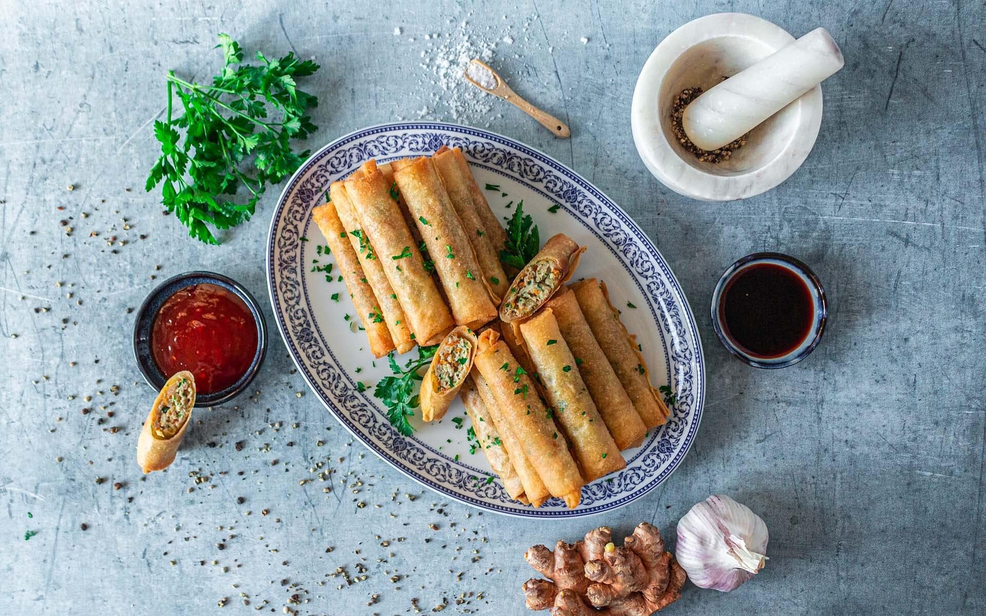 Lumpia - Rouleaux philippins au porc