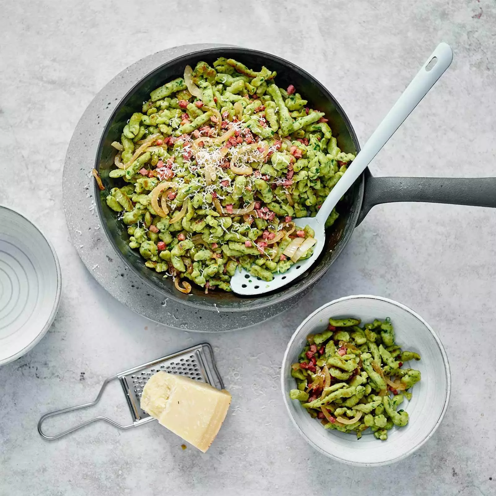 Spätzlis à l’ail des ours